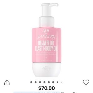 Sol de Janeiro Beija Flor Elasti-Body Oil - Pink and White Bottle